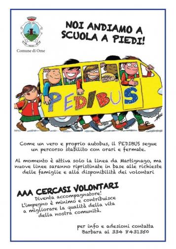Pedibus - Cercasi volontari!